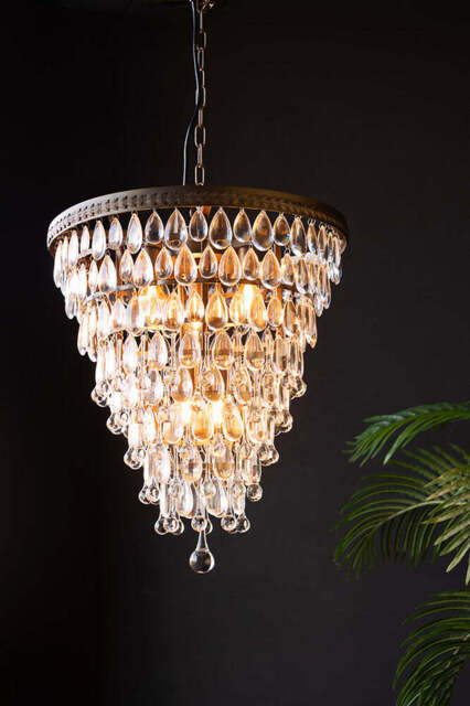 Crystal Droplets Chandelier - image 1