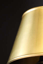 Slim Antique Brass Table Lamp With Metal Shade - thumbnail 5