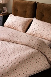 Blush Pink Daisy Bedding Set with Piped Edge - Available in 4 Sizes - thumbnail 3