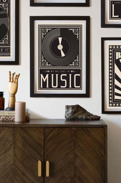 Lost In The Music Art Print - Available Framed Or Unframed - image 1