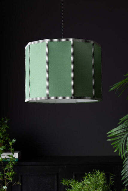 Beautiful Green Linen Lampshade - image 1
