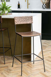 Natural Leopard Love Bar Stool - thumbnail 3
