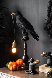 Black Crow Table Lamp - thumbnail 1