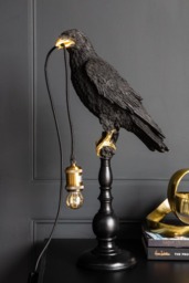 Black Crow Table Lamp - thumbnail 5