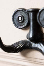 Quirky Moustache Cast Iron Coat Hook - thumbnail 5