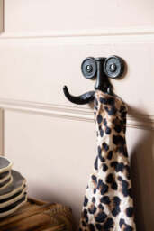 Quirky Moustache Cast Iron Coat Hook - thumbnail 3