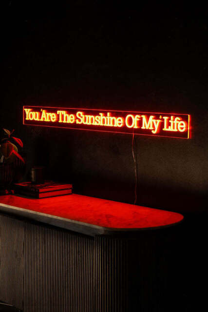 You Are The Sunshine To My Life Neon Wall Light - image 1