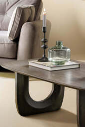 Curved Mango Wood Coffee Table - thumbnail 3