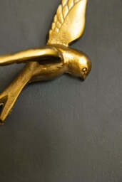 Set Of 3 Gold Metal Birds Wall Ornament - thumbnail 5