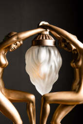 Dancing Ladies Art Deco Table Lamp - thumbnail 4