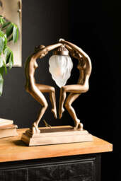 Dancing Ladies Art Deco Table Lamp - thumbnail 3
