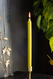 Beautiful Dinner Candle - Lime Green - thumbnail 4