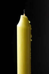 Beautiful Dinner Candle - Lime Green - thumbnail 3