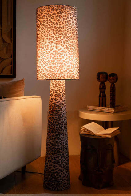 Leopard Love Print Floor Lamp by Rockett St George