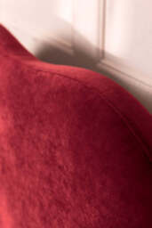 Lips Bed in Cherry Red Needlecord Velvet - Available in 2 Sizes - thumbnail 4