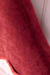 Lips Bed in Cherry Red Needlecord Velvet - Available in 2 Sizes - thumbnail 5