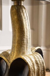 Charcoal & Gold Banana Side Table - thumbnail 5