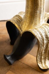 Charcoal & Gold Banana Side Table - thumbnail 3