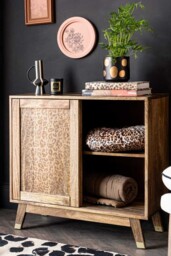 Natural Leopard Print Small Sideboard - thumbnail 4