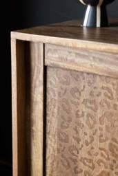 Natural Leopard Print Small Sideboard - thumbnail 3
