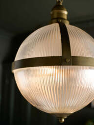 Ribbed Boulevard Orb Indoor/Outdoor Ceiling Light - thumbnail 3
