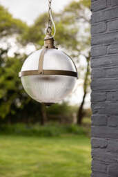Ribbed Boulevard Orb Indoor/Outdoor Ceiling Light