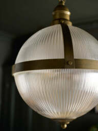 Ribbed Boulevard Orb Indoor/Outdoor Ceiling Light - thumbnail 5