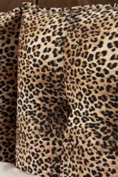 Lounge Lover Bed in Leopard Print Velvet - Available in 3 Sizes - thumbnail 5