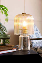 Champagne Seventies Glass Table Lamp - thumbnail 3