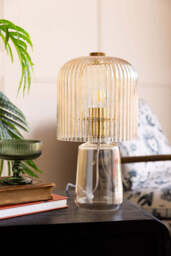 Champagne Seventies Glass Table Lamp - thumbnail 5