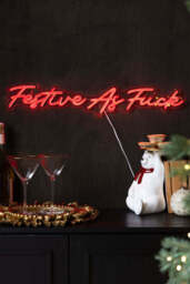 Festive As Fuck Neon Wall Light - thumbnail 4