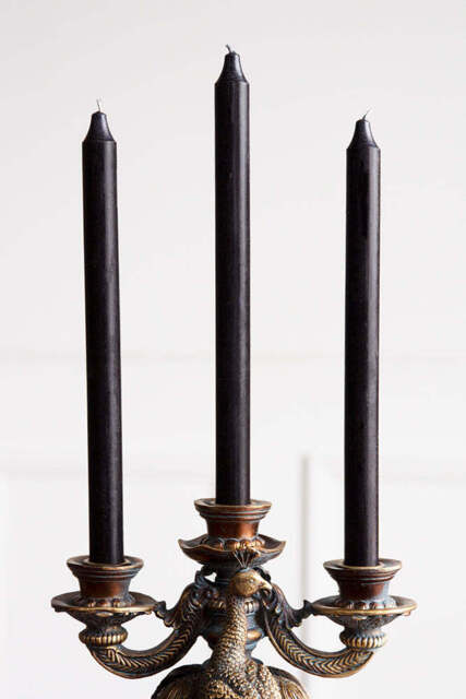 Beautiful Dinner Candle - Black - image 1