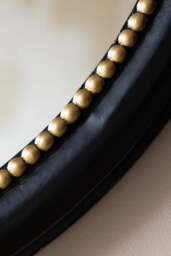 Black & Gold Bow Round Wall Mirror - thumbnail 5