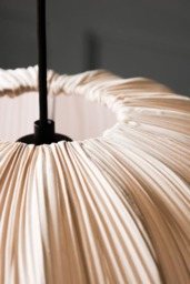 Neutral Pleated Fabric Ceiling Light - thumbnail 5
