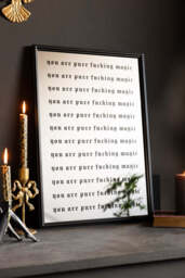 Pure Fucking Magic Decorative Mirror - thumbnail 1