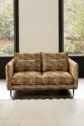 The Lola 2 Seater Sofa in Leopard Print Velvet - thumbnail 5