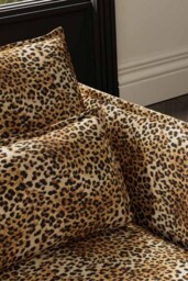 The Lola 2 Seater Sofa in Leopard Print Velvet - thumbnail 4