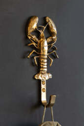Gold Lobster Coat Hook - thumbnail 1