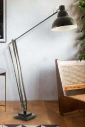 Adjustable Black Desk-Style Floor Lamp - thumbnail 3