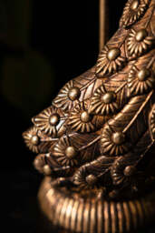 Antique-Style Gold Peacock Ornament - thumbnail 5