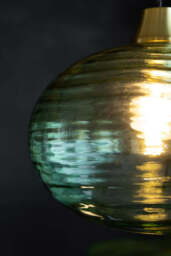 Swirled Glass Easyfit Ceiling Light Shade in Green - thumbnail 4
