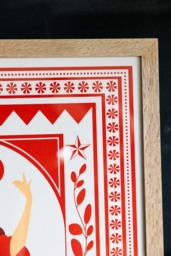 Cha Cha A2 Art Print in Red- Available in 4 Options - thumbnail 5