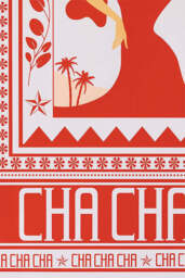 Cha Cha A2 Art Print in Red- Available in 4 Options - thumbnail 3