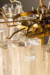 Beautiful Waved Glass Chandelier in Clear - thumbnail 5