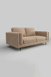 The Grace Medium Sofa In Luxe Needlecord Velvet Natural Whisper - thumbnail 4