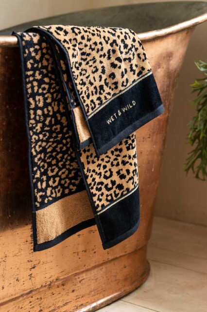 Wet & Wild Leopard Print Hand Towel - image 1