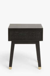 Black Leopard Print Bedside Table - thumbnail 5