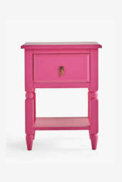 Set of 2 Beautiful Hot Pink Bedside Tables - thumbnail 5