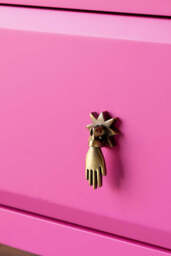Set of 2 Beautiful Hot Pink Bedside Tables - thumbnail 4
