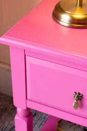 Set of 2 Beautiful Hot Pink Bedside Tables - thumbnail 3